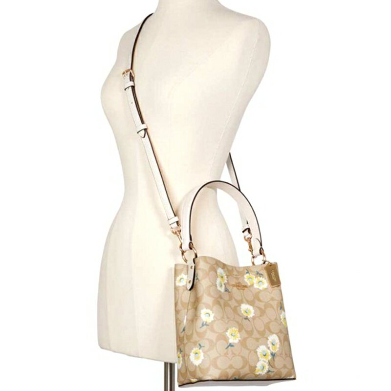 精選★COACH 小號經典印花水桶單肩斜跨包 C3411(整新)~【春季女王節 心動優惠 送禮首選★菲尼斯 國際精品3折起】 2