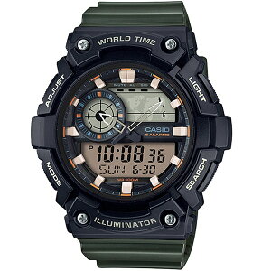 CASIO 卡西歐 世界時間運動腕錶(AEQ-200W-3AVDF)-51mm【刷卡回饋 分期0利率】【跨店APP下單最高20%點數回饋】