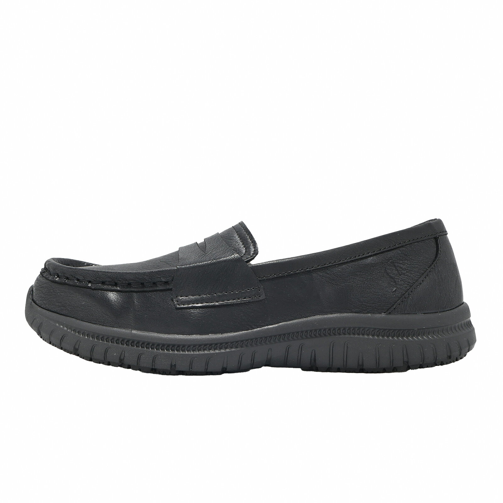 Skechers 樂福鞋 Virtue SR-Zharo 女鞋 黑 懶人鞋 套入式 工作鞋