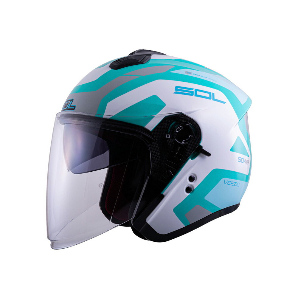 【SOL Helmets】SO-XP開放式安全帽 (領航員_綠/白) ｜ SOL安全帽官方商城
