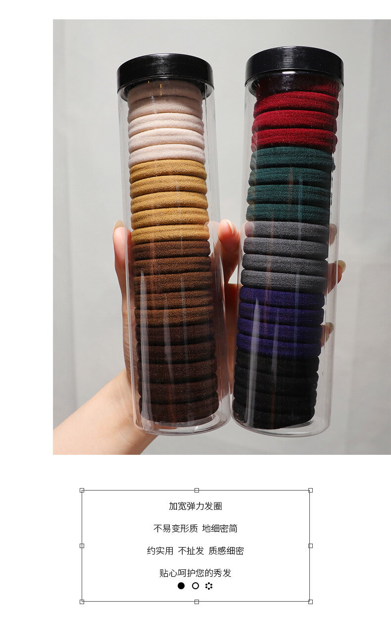 橡皮筋女高彈力耐用粗皮套發圈扎頭發的頭繩黑色發繩不勒頭發夏季| 協貿國際日用品生活12館| 樂天市場Rakuten