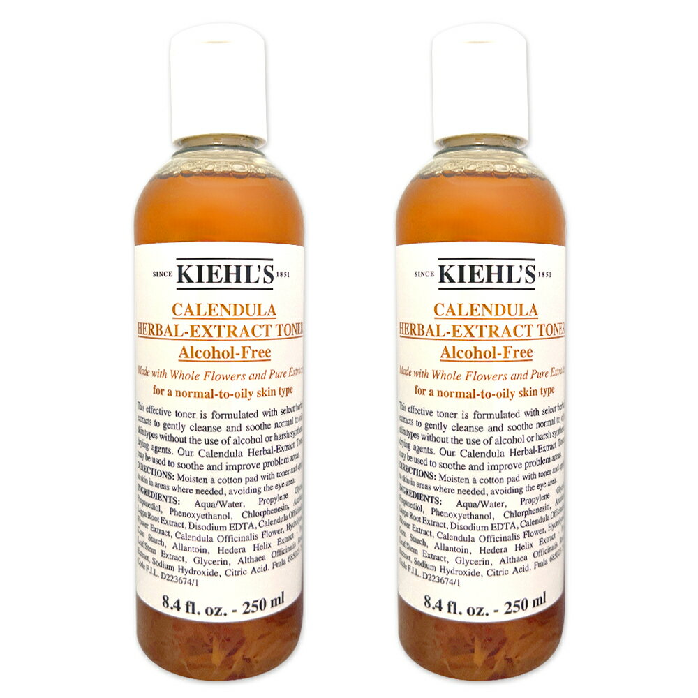 Kiehl’s 契爾氏 金盞花植物精華化妝水 250ml 兩入組 國際航空版 (效期2024/03)