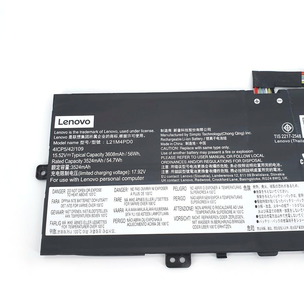 21at Pc LENOVO 聯想 L21M4PD0 電池 ThinkBook 13s G4 ARB-21AR IAP-21AS 13x G2 IAP ...
