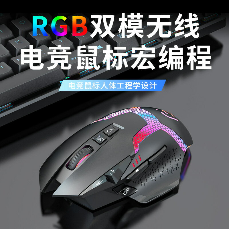 【雙模靜音】無線滑鼠 電競滑鼠 藍芽滑鼠 充電滑鼠 辦公滑鼠 筆電滑鼠 有線無線兩用 靜音按鍵 長效續航 家用辦公皆宜