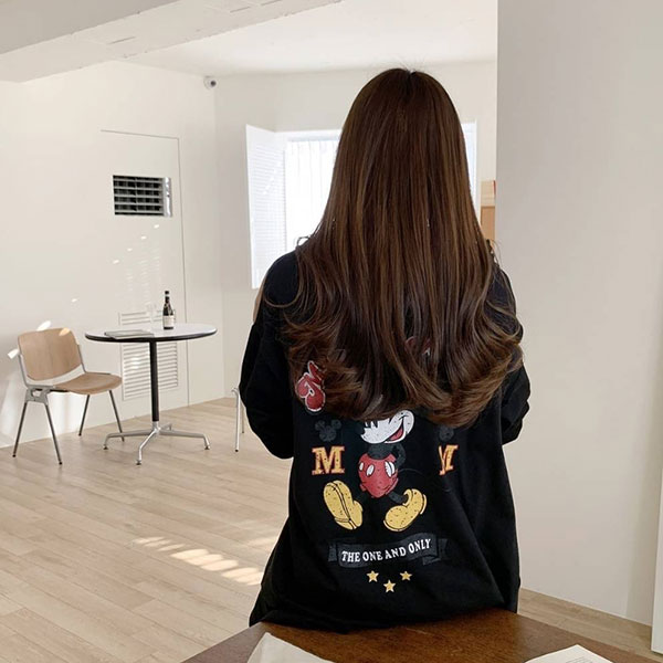 ANNAS 正韓 米奇 外套 棉質外套 長版 可愛 外搭 卡通 顯瘦 斗篷 小外套 韓國 7