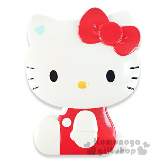 小禮堂 Hello Kitty 造型折疊梳《紅.側坐.盒裝》附鏡子