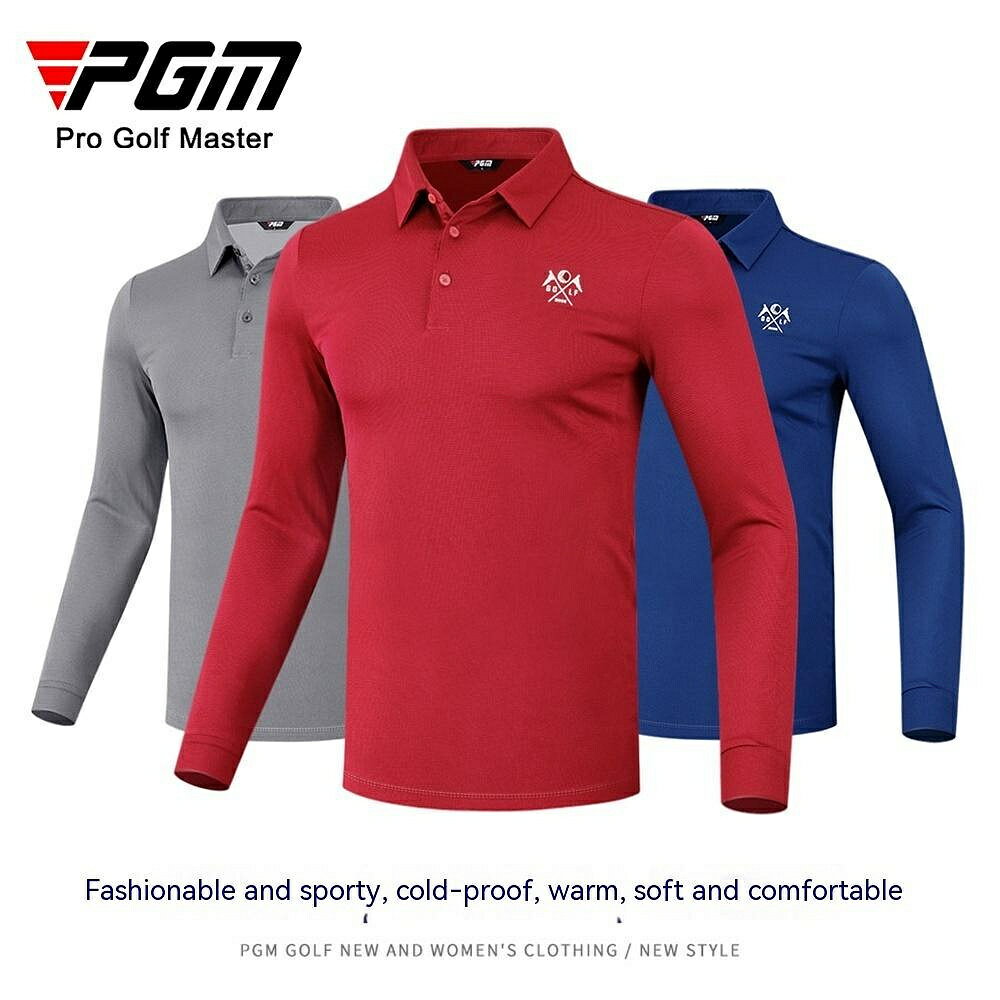 PGM高爾夫服裝男士春秋透氣衣服長袖T恤速乾功能材質golf男裝 YF445