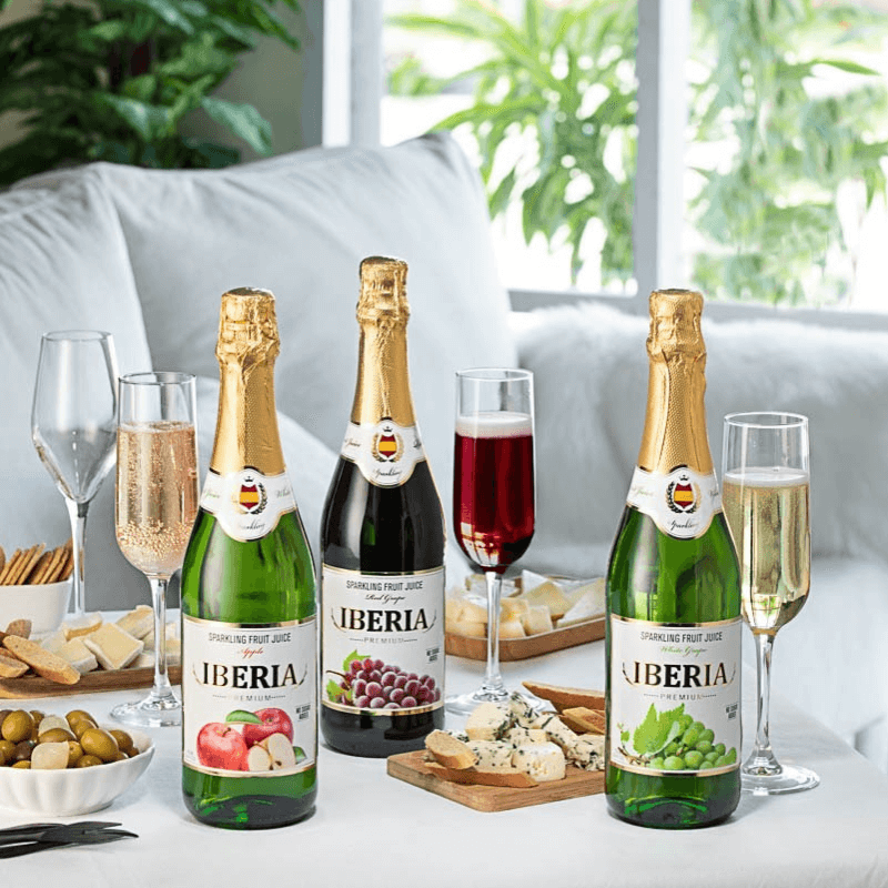 《AJ歐美食鋪》★年節優惠★無酒精 西班牙 IBERIA 精選氣泡果汁 氣泡紅葡萄汁/白葡萄汁/蘋果汁 喜慶 宴客 圍爐 聚餐