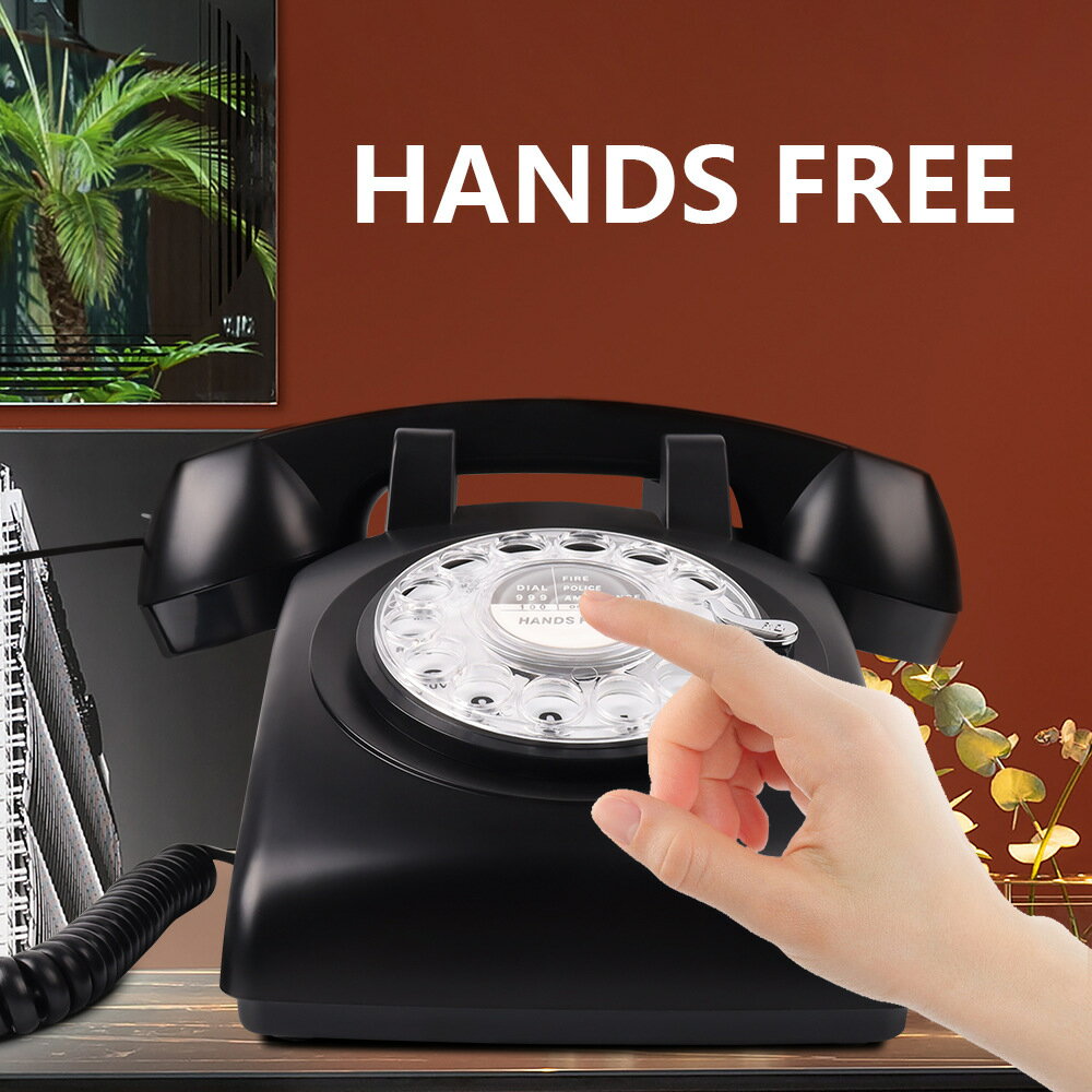 仿古電話機插卡酒店客房家用固定復古座機電話撥號電話「限時特惠」