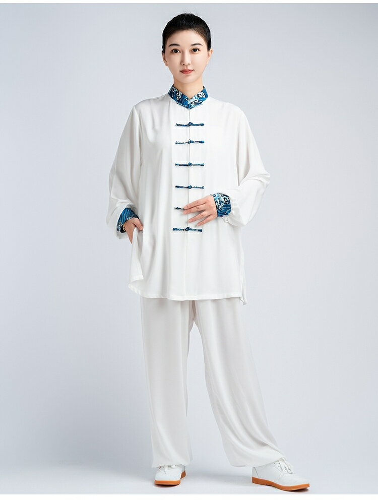 太極服女2025新款高階比賽表演改良好看的太極拳練功服裝男春秋季
