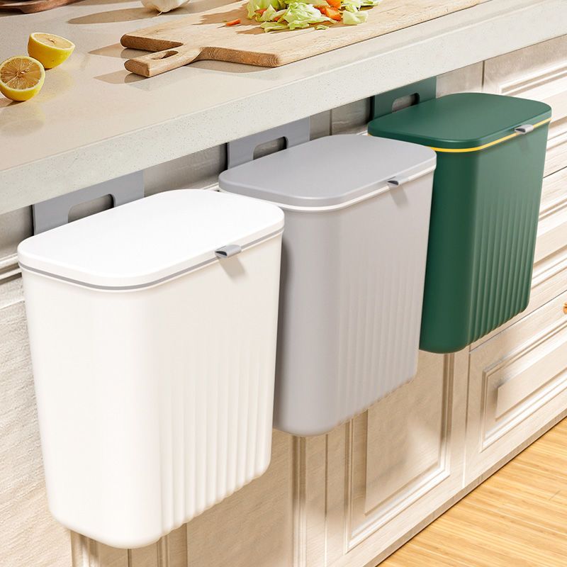 垃圾桶家用大容量廚房廁所帶蓋大號掛式可掛式壁掛式衛生間櫥櫃門