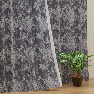 遮光2級 隔熱 窗簾兩件組 PK005 DkGY 100×200×2 附內裏 NITORI宜得利家居