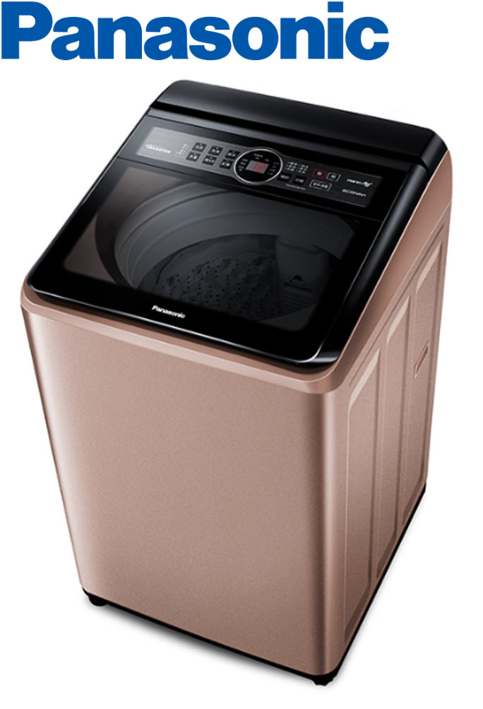 Panasonic國際牌 15L 雙科技變頻直立式洗衣機 NA-V150MT-PN【寬64*深70.2*高107.5cm】#洗脫15公斤