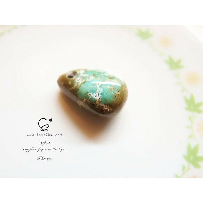 綠松石(湖北松) 2558/綠松石/水晶飾品/ [晶晶工坊-love2hm]