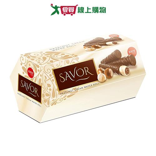 JOUY榛果巧克力捲心酥禮盒162G【愛買】