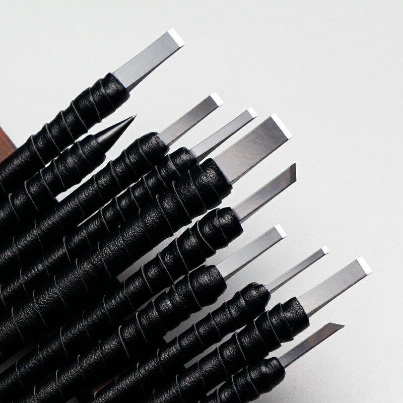 篆刻工具套裝初學者入門鎢鋼篆刻刀手工雕刻刀木雕石刻刀印章雕刻