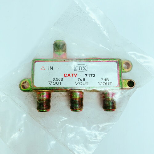 CDX 7173 三路分配器 1分3分配器 有線/數位皆可用 SD7173/TV9713/SD-7173