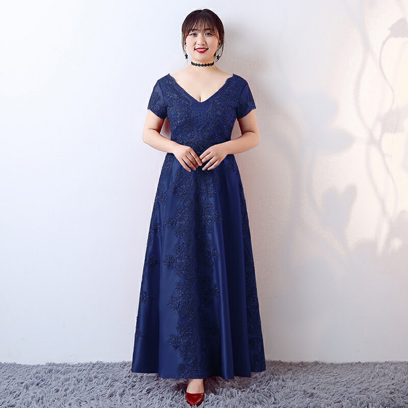 大尺碼晚禮服洋裝 大碼新娘敬酒服紅胖mm結婚晚 禮服女200斤平時可穿遮肚宴會婚紗瘦
