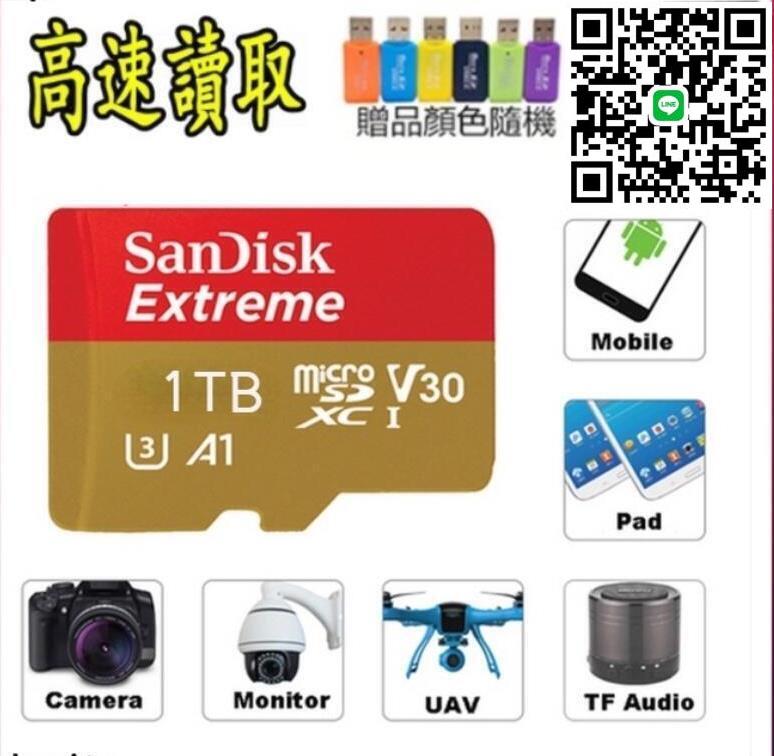 【現貨】公司貨免運 記憶卡 SanDisk Extreme 1TB MicroSD 256G A2 U3 高速記憶卡