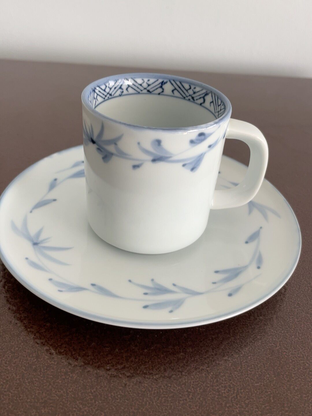 日本迴流 淹山底款 青瓷青花咖啡杯 全品無使用痕跡 古樸典雅 典雅生活 收藏精品 日本陶瓷 茶道美學