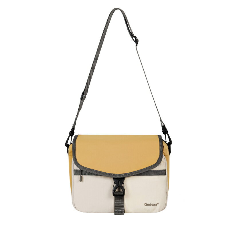 Qminica探索山系戶外輕量化郵差ykk出遊多功能收納騎行單肩斜後揹包