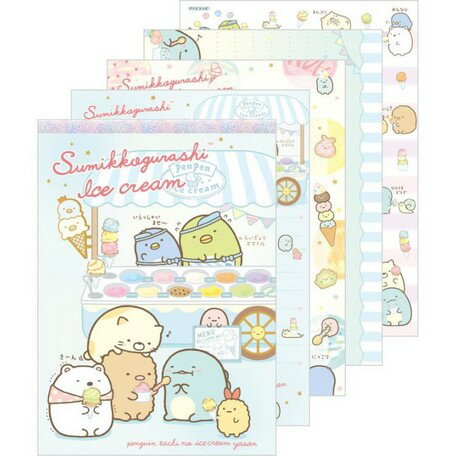 大賀屋 日本製 角落生物 便條紙 信紙 紙 紙條 筆記本 本子 文具 SAN-X 角落小夥伴 正版 J00014838