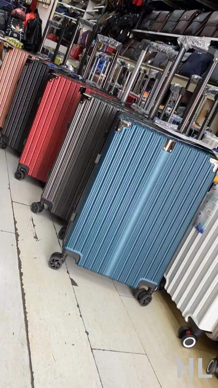 小V 包角拉桿箱拉鏈時尚旅行箱密碼行李箱登機皮箱萬向輪男女20寸潮流