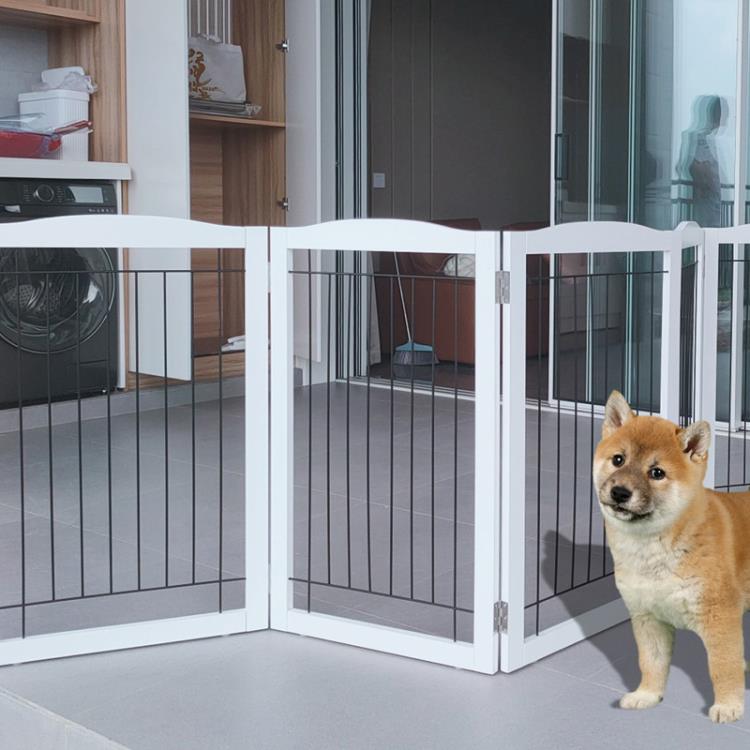 寵物圍欄寵物門狗狗室內狗籠子中小型犬貓可摺疊圍欄門柵欄檔板 幸福驛站