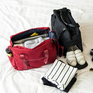 手提旅行包摺疊旅行袋女大容量登機防水行李袋可套拉桿包旅游包男 雙十二購物節