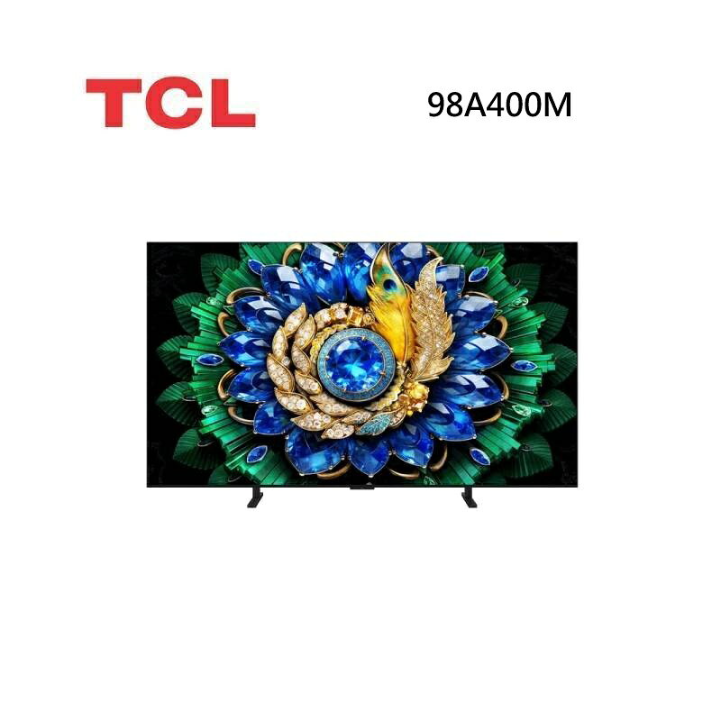 (10%點數回饋)TCL 98A400M 98吋 A400M 高階 QD-Mini LED 量子智能連網液晶顯示器 可免費場勘