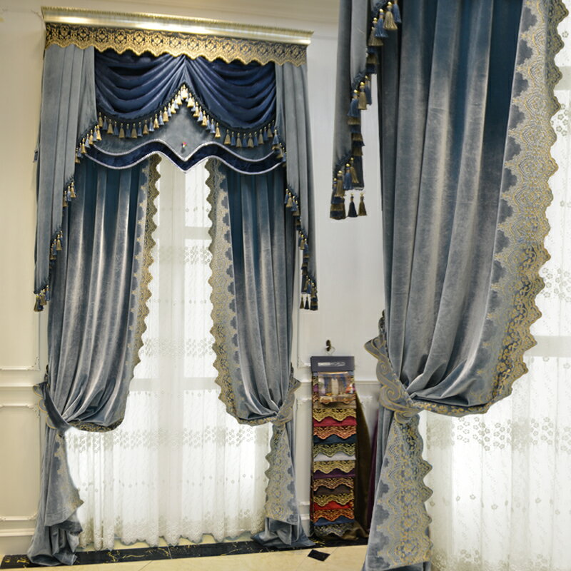 窗簾美式法式歐式絨布客廳高檔奢華大氣臥室定制別墅窗紗新古典
