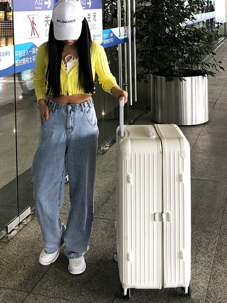 免運 優樂悅~獨行狼超大學生行李箱女網紅新款男旅行箱拉桿箱大容量密碼皮箱子 行李箱