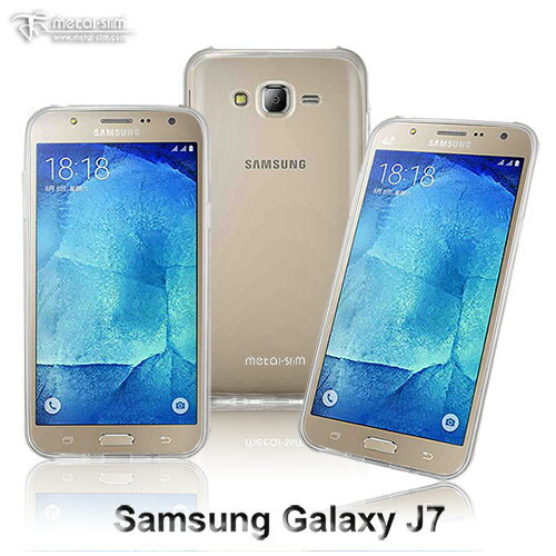 【UNIPRO】Metal-Slim Samsung Galaxy J7 超薄TPU透明軟殼 手機殼 保護套