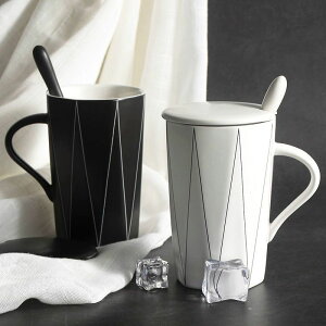 馬克杯陶瓷咖啡喝水杯子帶蓋勺子女創意個性潮流辦公室男情侶家用
