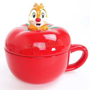 真愛日本 蒂蒂番茄 花栗鼠 松鼠 迪士尼 造型杯 陶瓷杯 附杯蓋 湯杯 馬克杯 水杯 杯子 茶杯 杯 18110300003