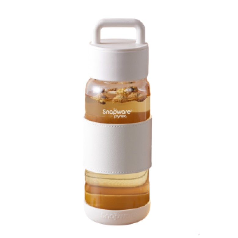 康寧 Snapware 晶透隨身手提耐熱玻璃水瓶710ml(710ml) [大買家]