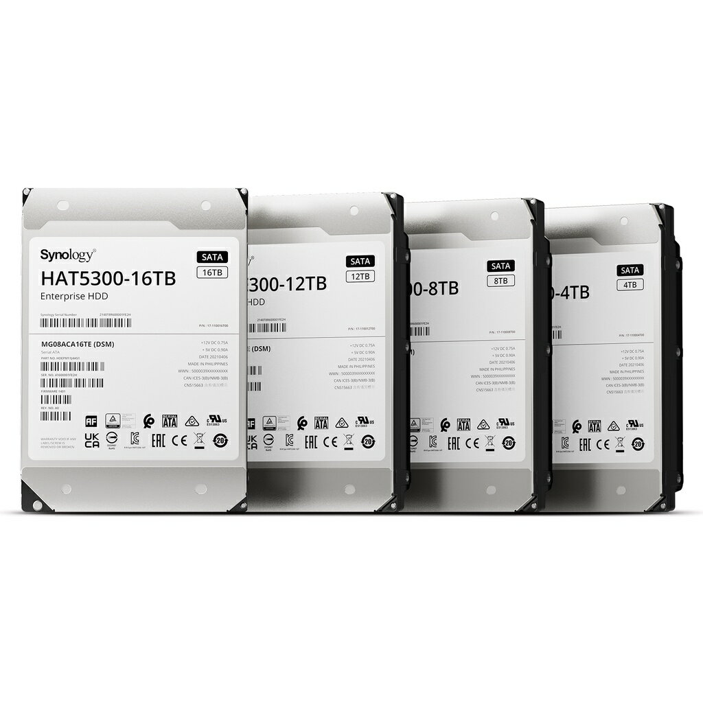 【含稅公司貨】Synology群暉 Own Brand HAT5300-4T NAS企業級硬碟 4TB SATA HDD
