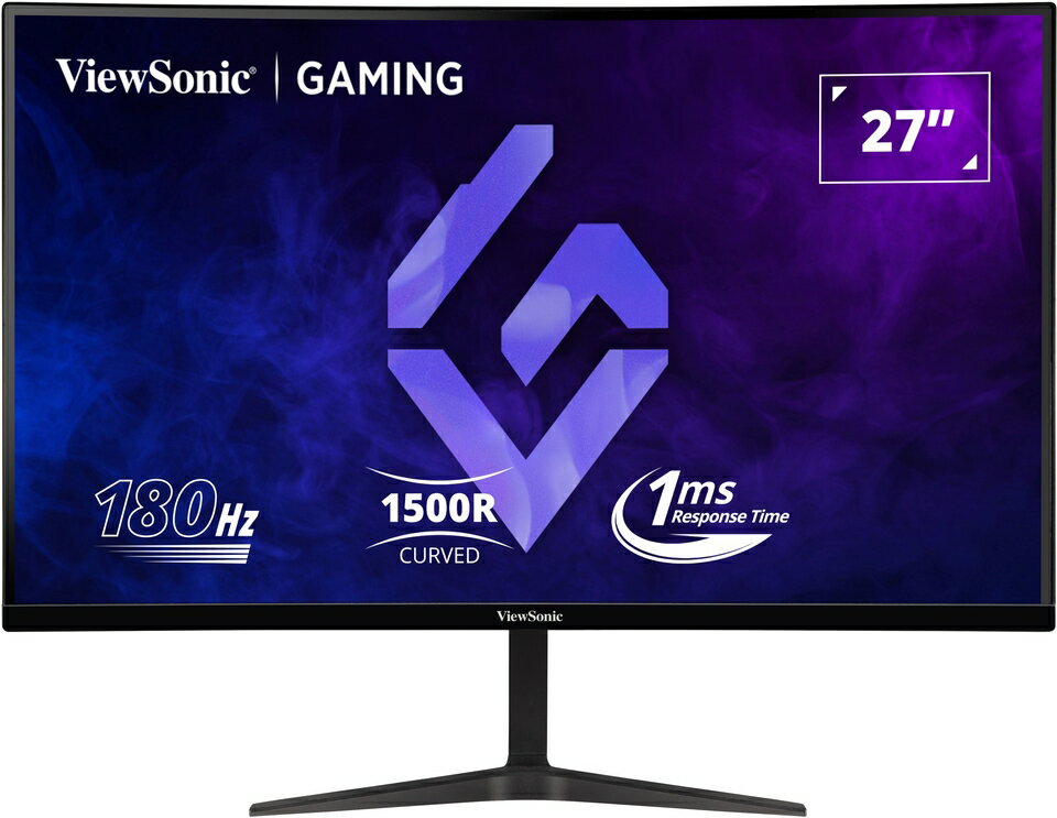 滿額現折220★ViewSonic 優派 VX2718-2KPC-MHD 27型 VA 2K 180Hz 曲面電競螢幕(1500R/內建喇叭//FreeSync/1ms)