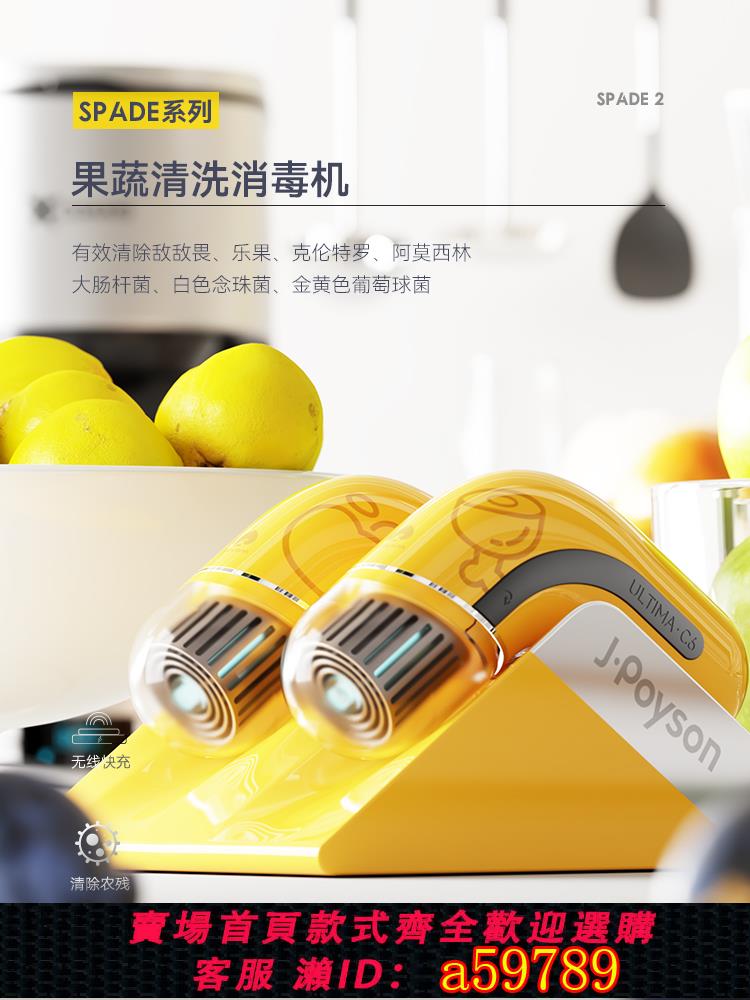 【臺灣公司 可打統編】聚普森果蔬清洗機 食材除菌除農殘電解水質微泡自動凈化洗菜機
