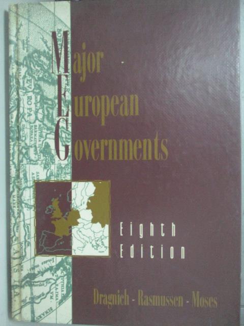 【書寶二手書T9／旅遊_YAQ】Major European governments_Alex N. Dragnich,