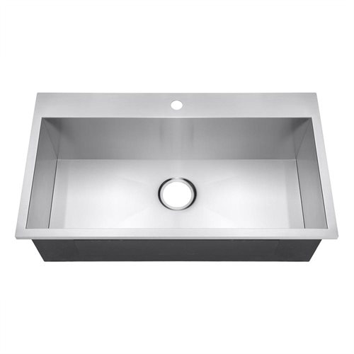 Akdy Akdy 30 X 18 X 9 Top Mount Drop In 16 Gauge Stainless Steel Handmade Single Bowl Kitchen Sink Rakuten Com