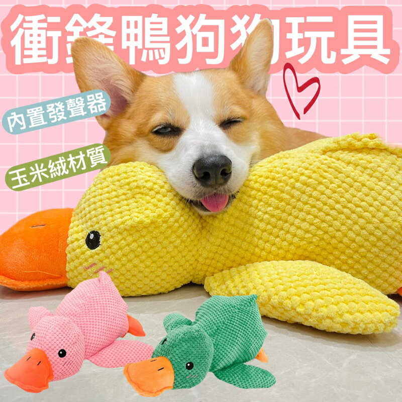 『臺灣x現貨秒出』超大衝鋒鴨寵物咬咬玩具 咬咬玩具 狗狗玩具 耐咬玩具 狗玩具 寵物玩具