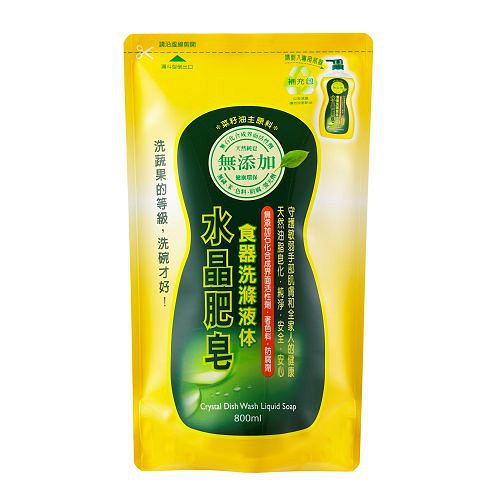 南僑水晶肥皂食器洗滌液体補充包800ml【愛買】