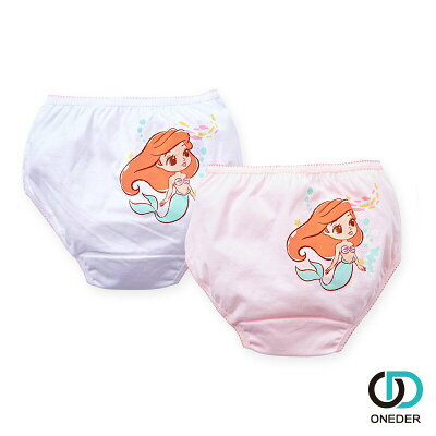 【ONEDER旺達】Disney 小美人魚 二入女童內褲 PR-CG005