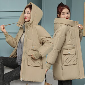 洋氣新款流行冬季羽絨棉服女韓版寬鬆加厚大口袋設計感休閒外套 全館免運
