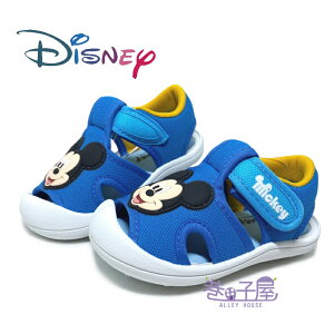 迪士尼DISNEY 童款米奇護趾涼鞋 [121057] 藍 MIT台灣製造【巷子屋】