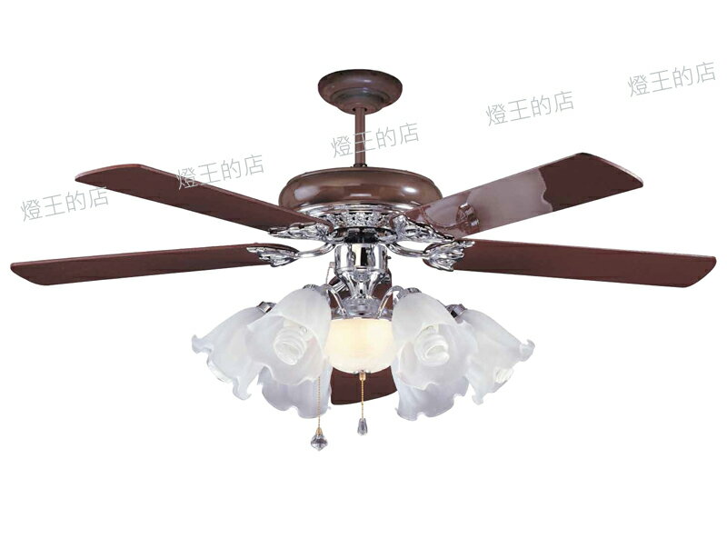 【燈王的店】臺灣製DC吊扇 DC直流變頻60吋吊扇+吊扇燈6+1燈 附遙控器 LS-033-DC+LS-034