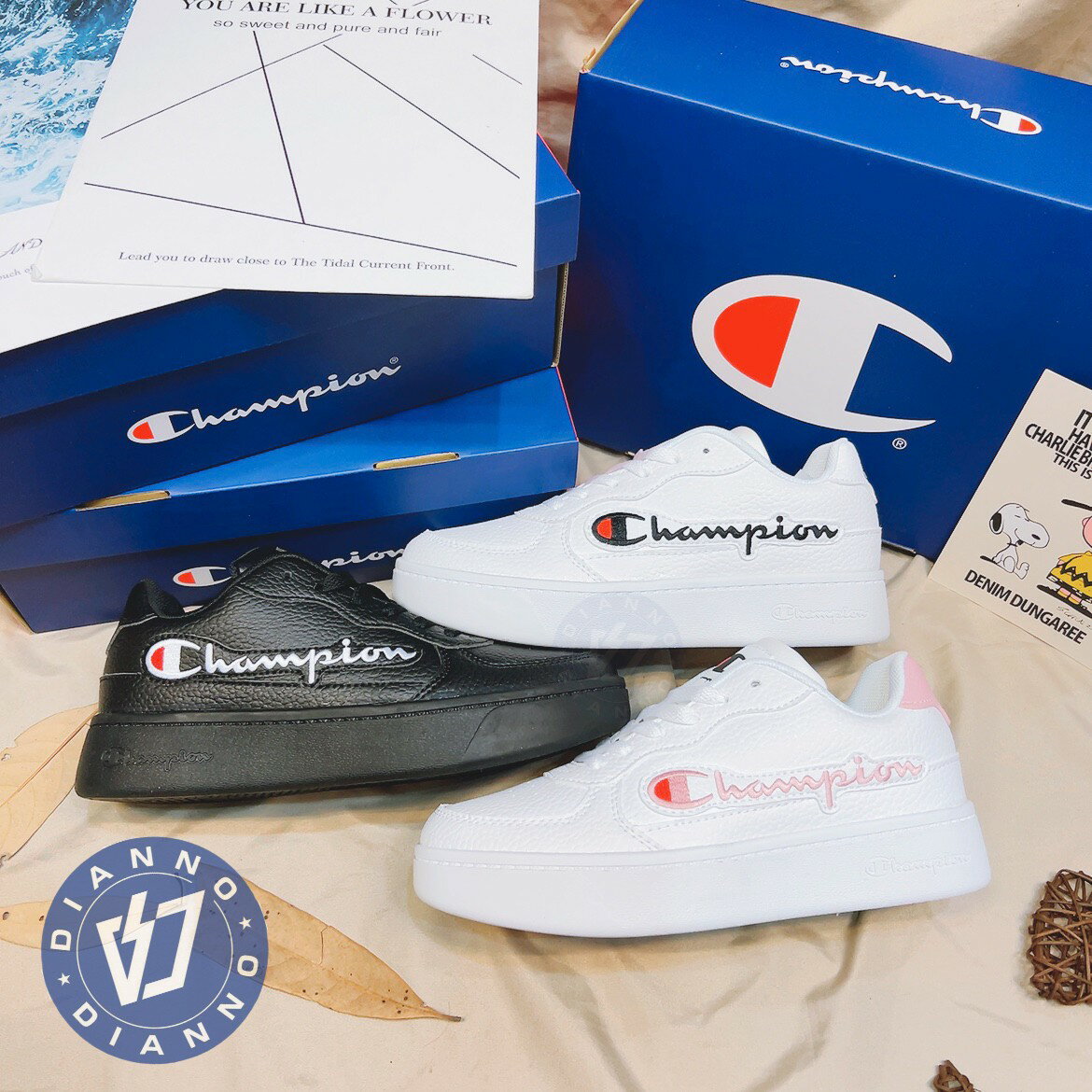 帝安諾-實體店面 Champion 冠軍 厚底板鞋 小白鞋 男女款 草寫logo MFUS-2088 WFUS-2088
