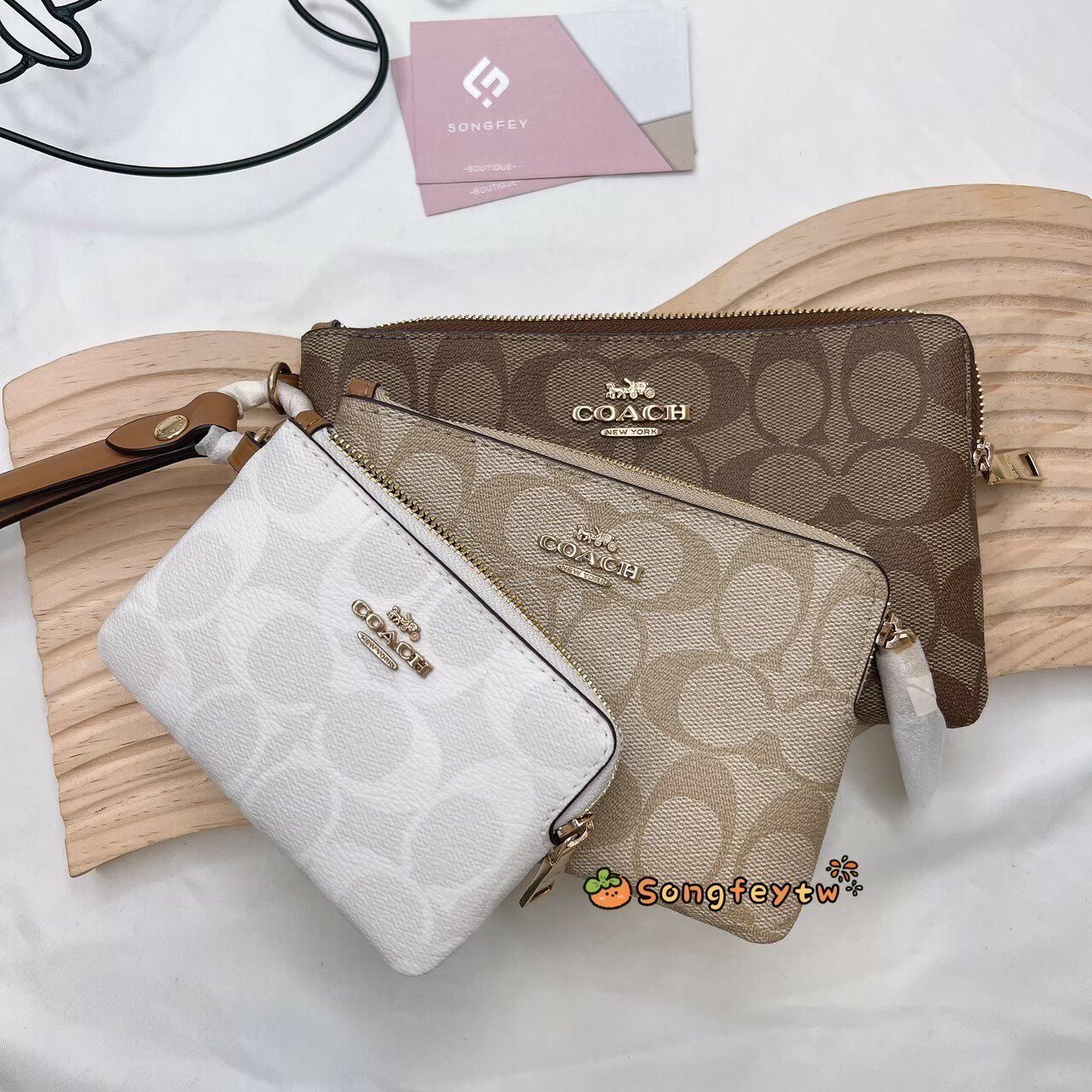 美國代購🇺🇸台灣現貨 Coach 三合一手拿包【送禮精選★APP下單點數4倍送】 8