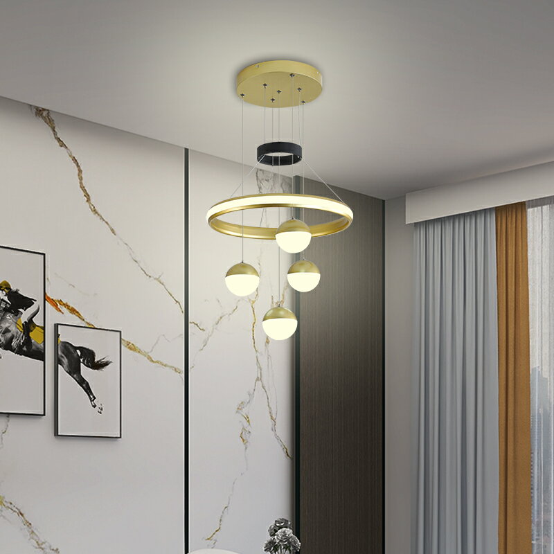 2021新款輕奢客廳燈北歐網紅餐廳吊燈現代簡約led主臥室飯廳燈具